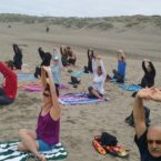 Free Yoga on the beach of San Francisc0