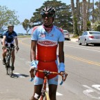 AIDS/Lifecycle Cyclist, Tony Eason wearing a Soulcraft Bike Jersey
