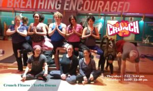 Cruch Gym Yoga Students at Crunch Yerba Buena.