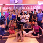 Yoga Teacher, Tony Eason and Yoga Students