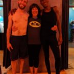Yoga Teacher & Yoga Students at Crunch Gym