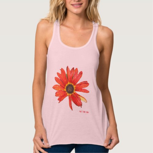Red Daisy Floral T-shirt