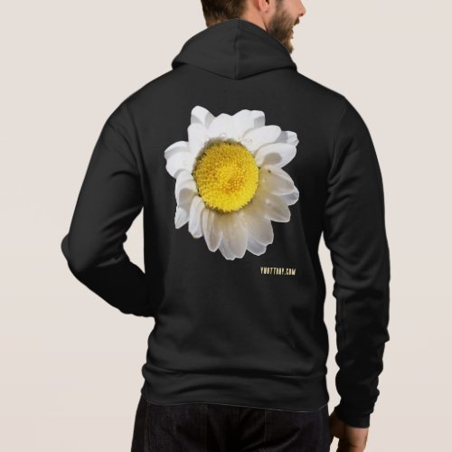 White Daisy Floral Hoodies