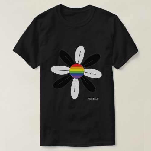 Heterosexual Pride  Flag T-shirt in Black