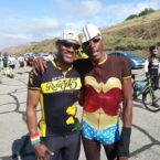 AIDS/LIFECYCLE 2017 RIDERS HUGGING