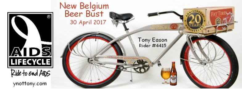 AIDS/Lifecycle New Belgium Brewery Event Flyer