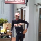 AIDS/Lifecycle Cyclist Tony Eason in New belguim wool jersey