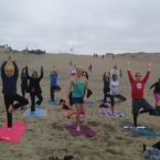Yoga Class at Ocean Beach San Francisco