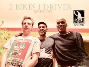 AIDS/Lifecycle Riders: Tony Eason, David Sears & Andrew Fort.