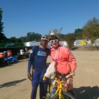 AIDS/Lifecycle Cyclist Tony Eason and The Chicken Lady