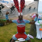 AIDS/Lifecycle Cyclist Dressed as a Bunny