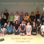 Yoga Students in James Howell Studio San Francisco