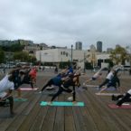 Yoga Students Pier 39 SF